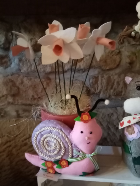 Pot fleur escargot